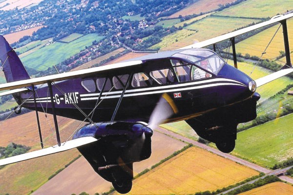 Dragon Rapide Sightseeing Flight Over Cambridge, Ely and Newmarket for One