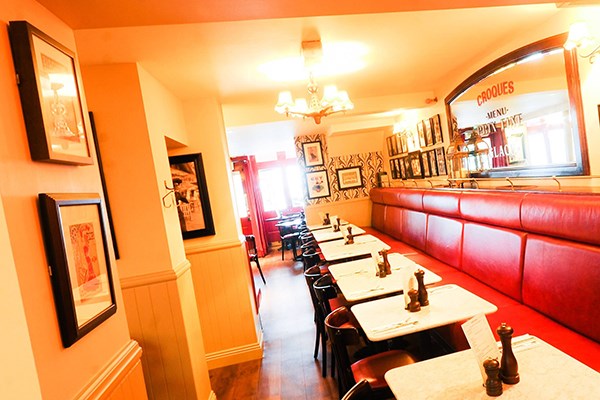 Three Course Meal and Sparkling Wine for Two at Café Rouge, Gerrards Cross Three Course Meal and Sparkling Wine for Two at Café Rouge, Gerrards Cross