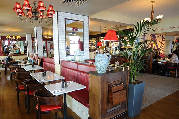 Three Course Meal and Sparkling Wine for Two at Café Rouge, Greenwich Three Course Meal and Sparkling Wine for Two at Café Rouge, Greenwich