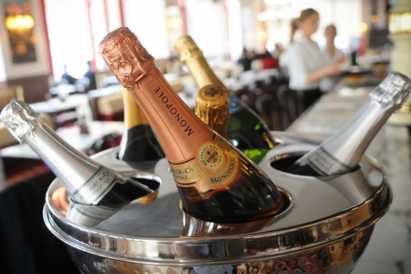 Three Course Meal and Sparkling Wine for Two at Café Rouge, Victoria Three Course Meal and Sparkling Wine for Two at Café Rouge, Victoria
