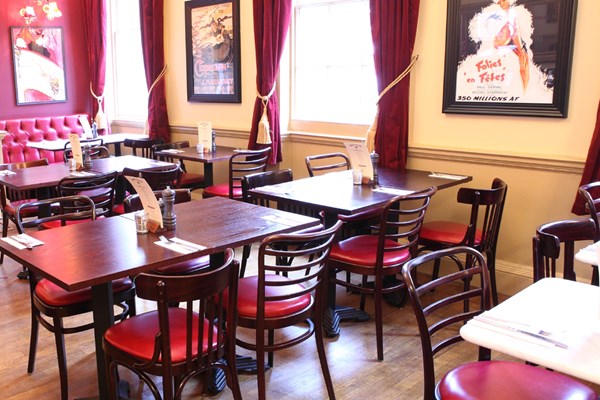 Three Course Meal and Sparkling Wine for Two at Café Rouge, York Three Course Meal and Sparkling Wine for Two at Café Rouge, York