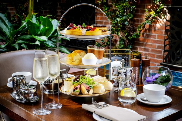 Afternoon Tea and a Glass of Fizz for Two at Grosvenor Pulford Hotel & Spa