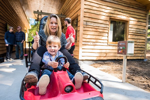 Zip World Fforest Coaster Shared Sled Ride for One Adult and One Child