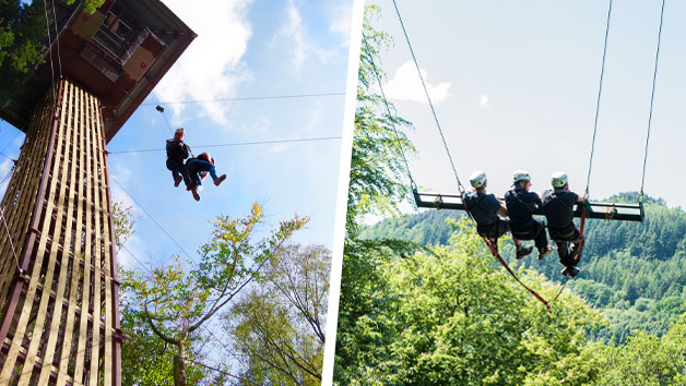 Zip World Skyride and Plummet 2 for Two