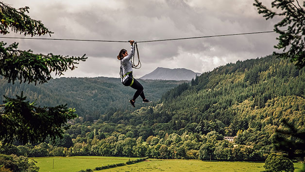 Zip Safari Experience for One at Zip World in Wales
