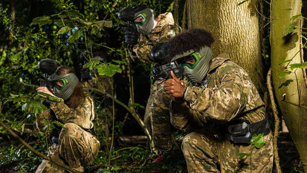 Forest Paintballing for Four with 200 Balls Each and Lunch at GO Paintball London