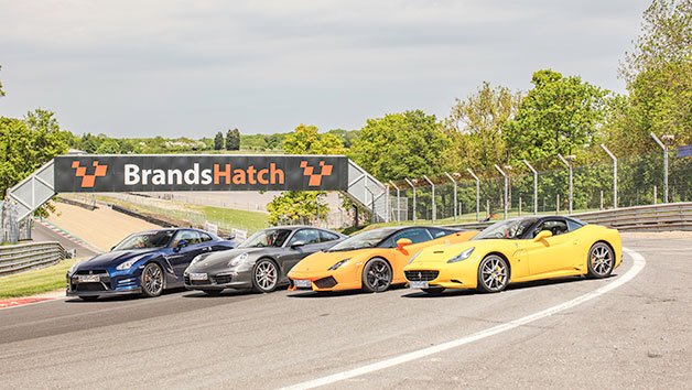 Four Supercar Thrill with High Speed Passenger Ride