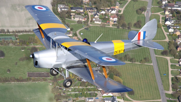 75 Minute Biplane Sightseeing Tour of London for Two