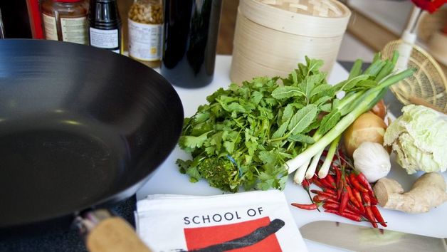 Asian and Oriental Cookery Class at The School of Wok for Two