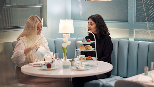 Champagne Afternoon Tea at The Tiffany Blue Box Cafe at Harrods for Two
