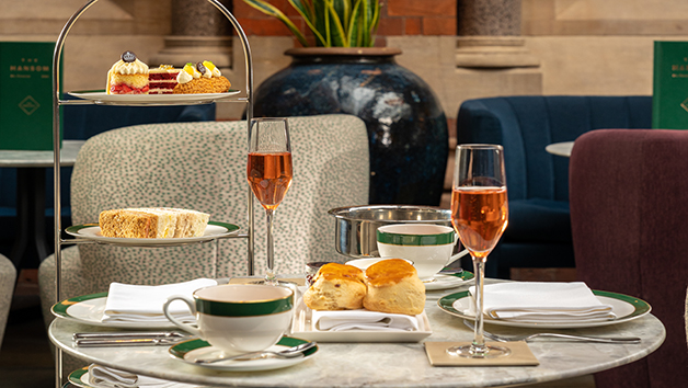 Afternoon Tea and a Bottle of Bubbly for Two at The Hansom in 5 Star St. Pancras Renaissance Hotel