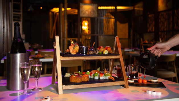 Vegetarian Sushi and Asian Tapas Afternoon Tea and Bottomless Bubbles at Inamo for Two