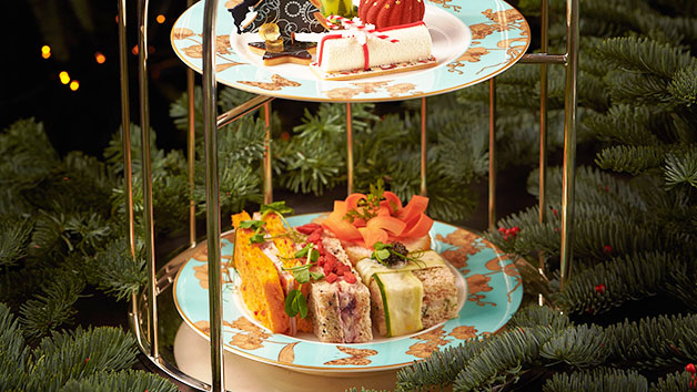 Traditional Afternoon Tea for Two by Cherish Finden at The Orchid Lounge in Pan Pacific London