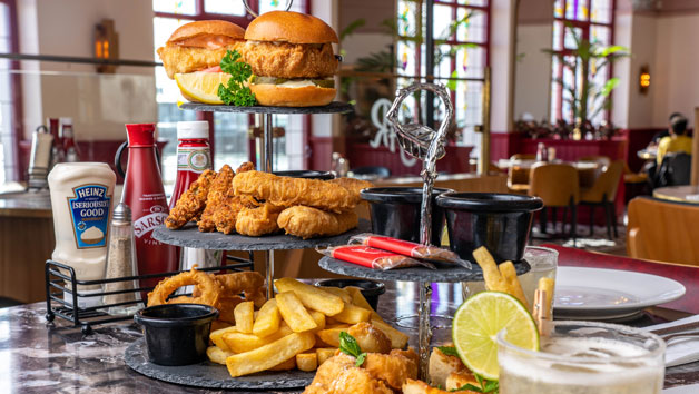 Fish and Chip Afternoon Tea for Two with Prosecco at Harry Ramsden’s