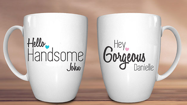 Personalised His and Hers Mug Set Personalised His and Hers Mug Set