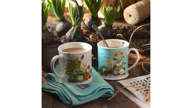Personalised Set of Royal Horticultural Society Mugs Personalised Set of Royal Horticultural Society Mugs