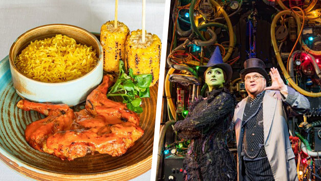 Wicked The Musical Silver Theatre Tickets and a Two Course Pre-Theatre Meal for Two at B Bar