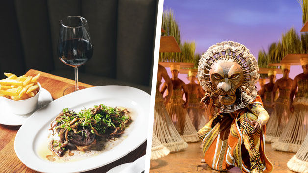 Theatre Tickets to The Lion King and Two Course Meal for Two at Mr White's Leicester Square