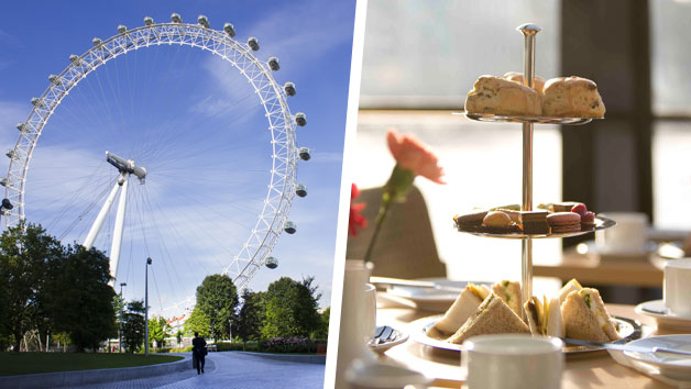 Afternoon Tea on the Thames with London Eye Tickets for Two
