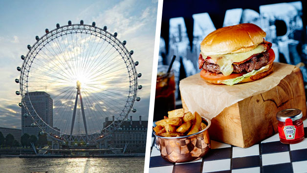 Fizz at Marco Pierre White's New York Italian with London Eye Tickets with Dinner for Two