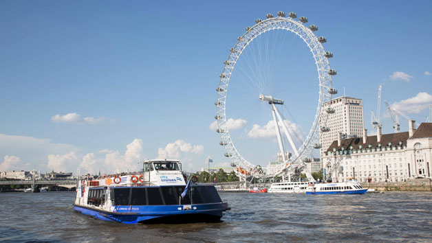 Hop On Hop Off River Thames Sightseeing Cruise Red Rover Pass for Two