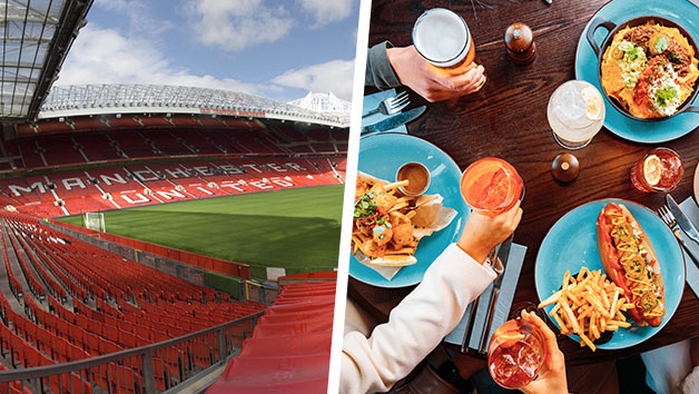 Manchester United Old Trafford Stadium Tour with One Course Meal with Prosecco at Manahatta for Two