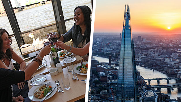 The View from The Shard with Two Course Lunch Cruise for Two on the Thames