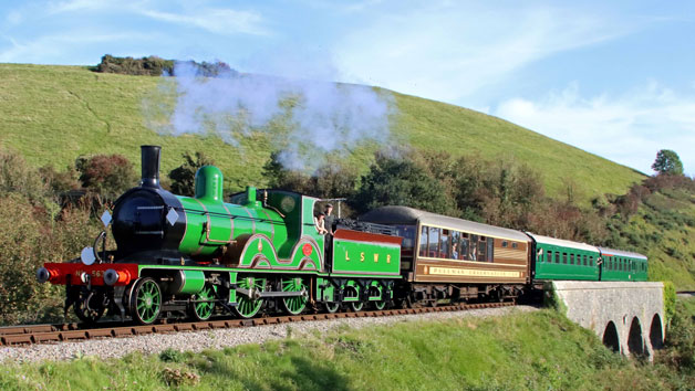 Steam Train Entry at Swanage Railway for Four