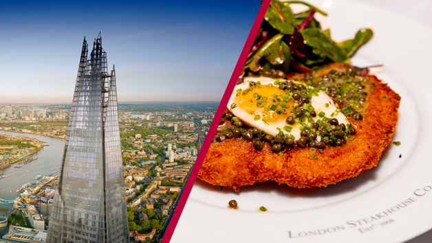 The View from The Shard and Three Course Meal at Marco Pierre White London Steakhouse The View from The Shard and Three Course Meal at Marco Pierre White London Steakhouse