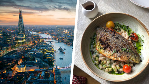 The View from The Shard and a Three Course Meal at a Gordon Ramsay Restaurant for Two