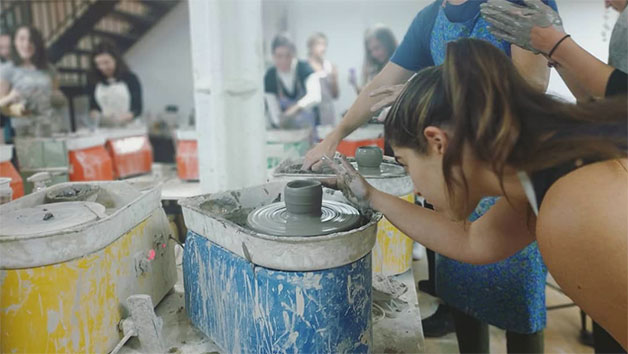 BYOB Pottery Experience with a Studio Tour and Painting Session at Token Studio for Two