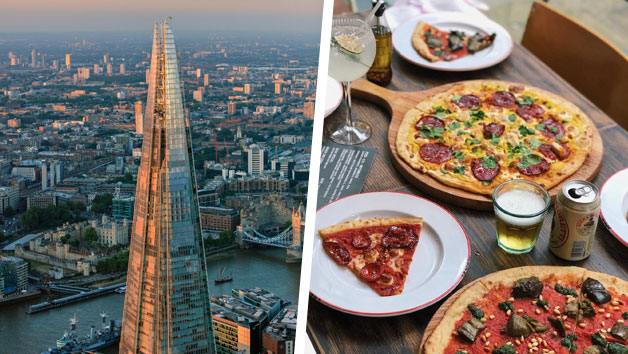 The View from The Shard with Bottomless Pizza for Two at Gordon Ramsay's Street Pizza
