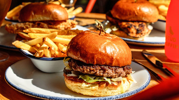 Burger and Beer at Revolution Bars for Two