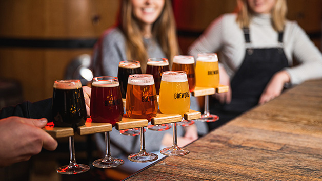 Burger and Beer Flight at BrewDog for Two