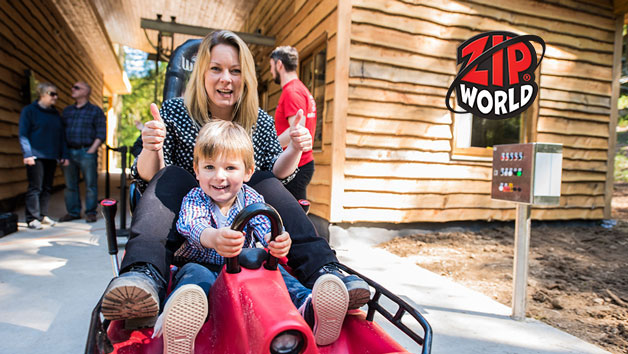 Zip World Fforest Coaster Shared Sled Ride for One Adult and One Child picture