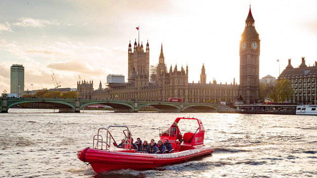 Thames Rockets Evening Powerboating with Seasonal Drinks for Two, London