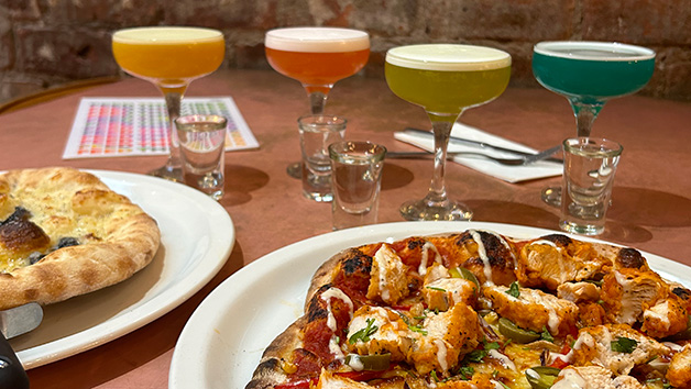 Pizza and Pornstar Martinis at Revolution Bars for Two