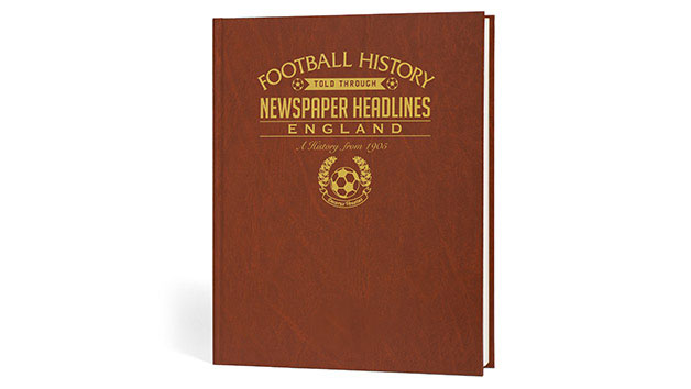 England Football Personalised Newspaper Book England Football Personalised Newspaper Book