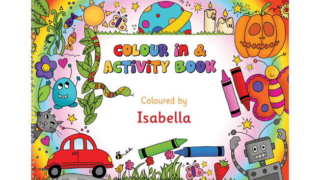 Personalised Colour In and Activity Learning Book Personalised Colour In and Activity Learning Book