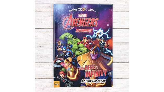 Personalised Marvel Avengers Beginnings from Here to Infinity Book Personalised Marvel Avengers Beginnings from Here to Infinity Book