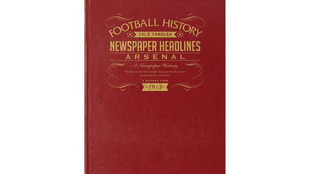 Arsenal Football Personalised Newspaper Book Arsenal Football Personalised Newspaper Book