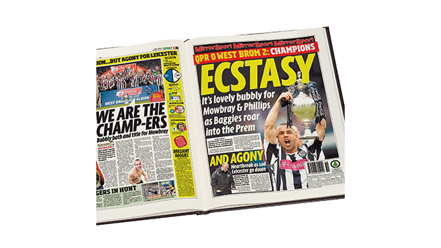 West Bromwich Albion Football Personalised Newspaper Book West Bromwich Albion Football Personalised Newspaper Book