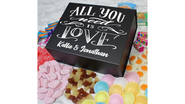 All You Need Is Love Deluxe Personalised Sweet Box All You Need Is Love Deluxe Personalised Sweet Box