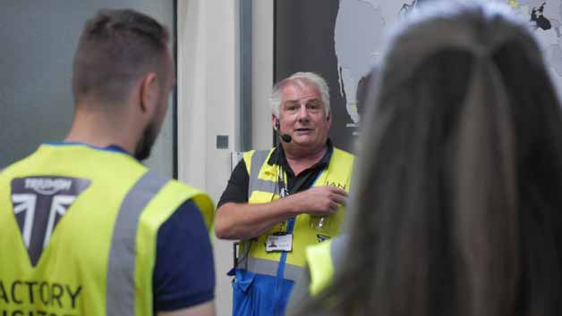 Guided Factory Tour at Triumph Motorcycles for One picture