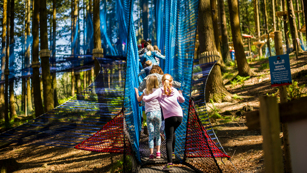 Treetop Nets at Zip World, Wales