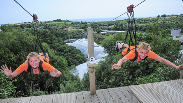 Hangloose at The Eden Project – Sky Wire with Free Photo and Video for Two