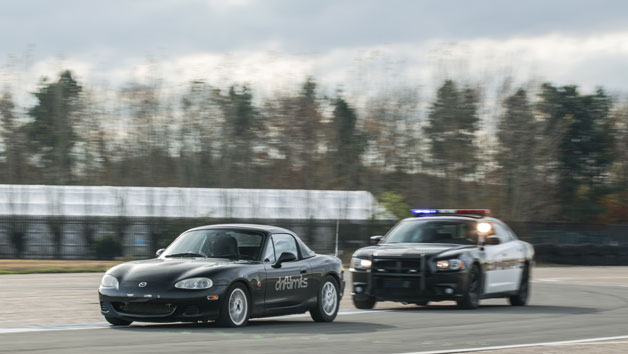 Immersive Police Pursuit Driving Experience in a Mazda MX5