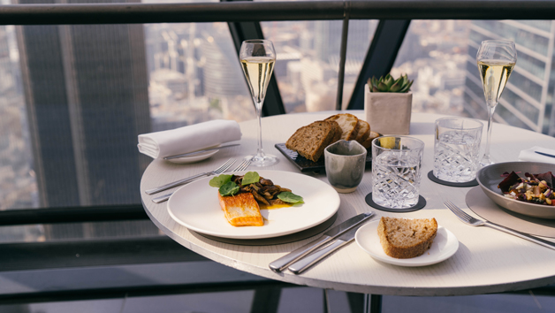 Three Course Meal for Two with a Glass of Champagne at Searcys at The Gherkin