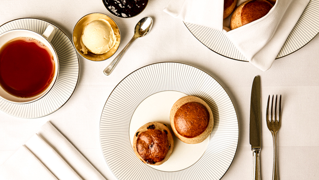 Cream Tea for Two with a Glass of Champagne for Two at Harrods