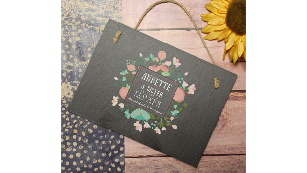 Beautiful and Unique Rectangular Personalised Slate Sign Beautiful and Unique Rectangular Personalised Slate Sign